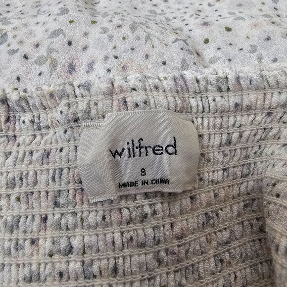 Aritzia Wilfred 8 Milkmaid Slip Dress Ditsy Floral Babydoll Smocked Soft Girl - Picture 6 of 7